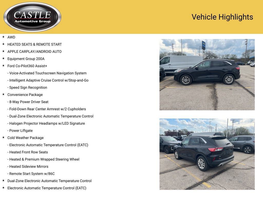 Used 2022 Ford Escape SE w/ Convenience Package AWD/4WD image 3