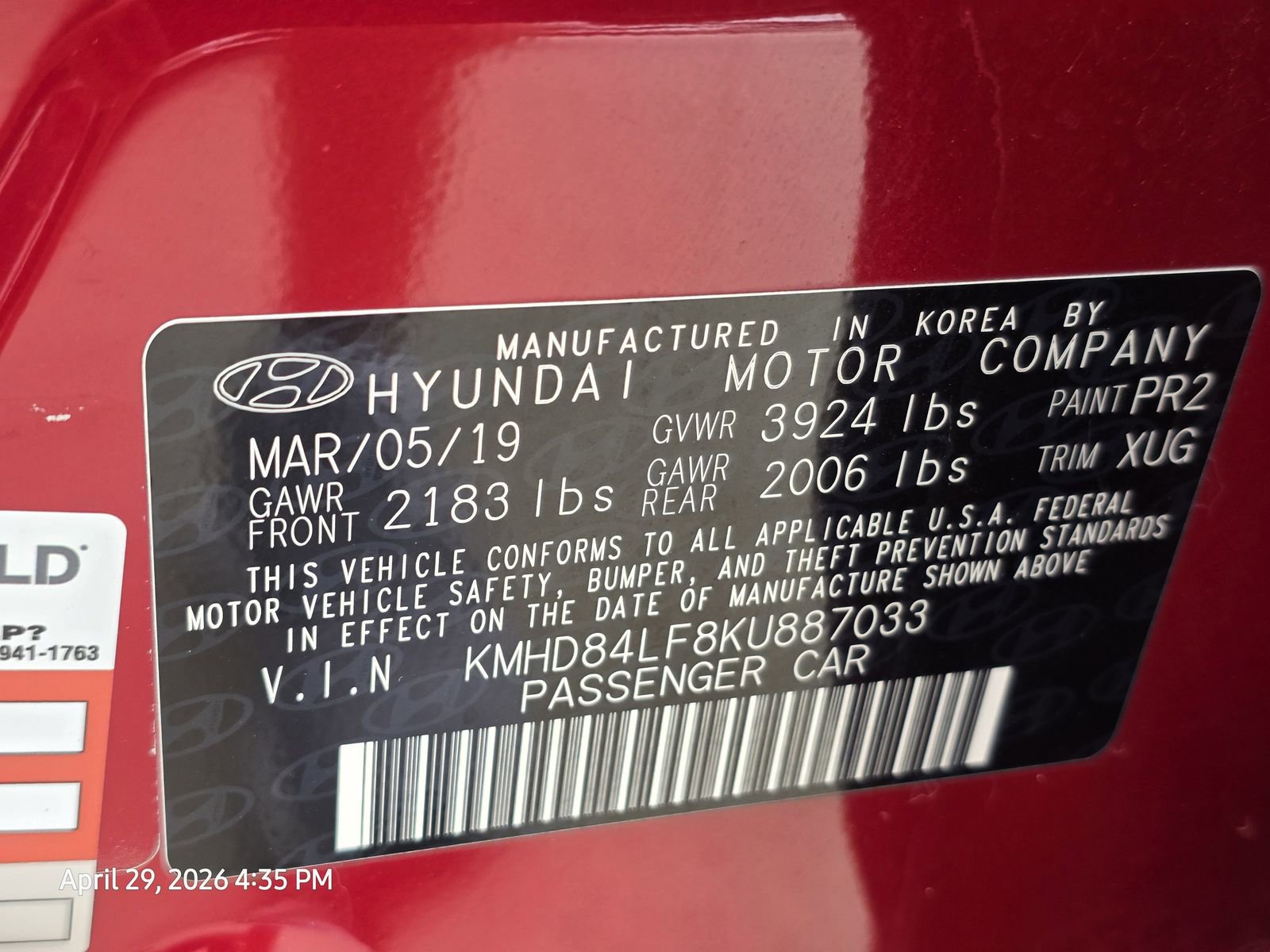 Used 2019 Hyundai Elantra Value Edition w/ Winter Weather Package FWD image 32