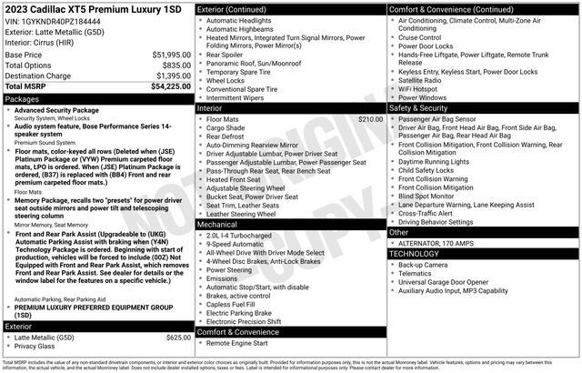 Used 2023 Cadillac XT5 Premium Luxury image 5