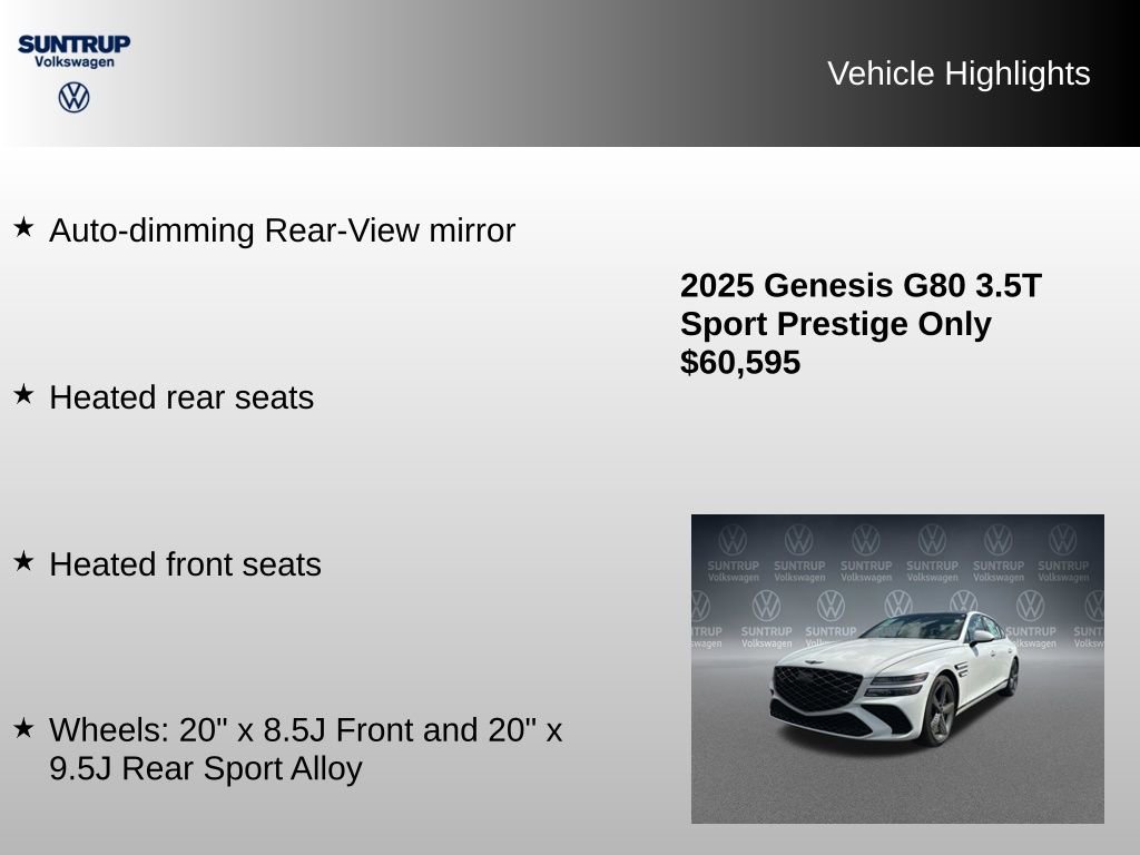 Used 2025 Genesis G80 3.5T Sport Prestige AWD/4WD image 23
