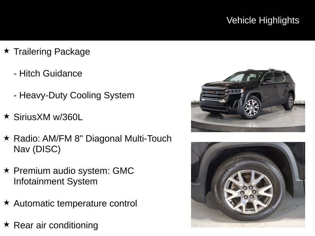 Used 2020 GMC Acadia SLT w/ Trailering Package AWD/4WD image 13