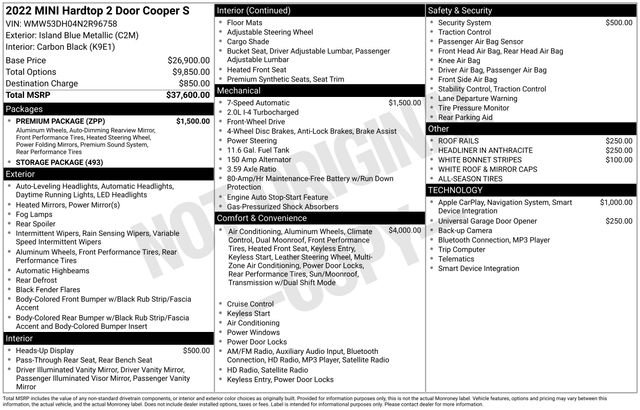 Used 2022 MINI Cooper S w/ Premium Package image 24