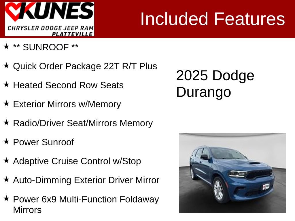 Used 2025 Dodge Durango R/T AWD/4WD image 2