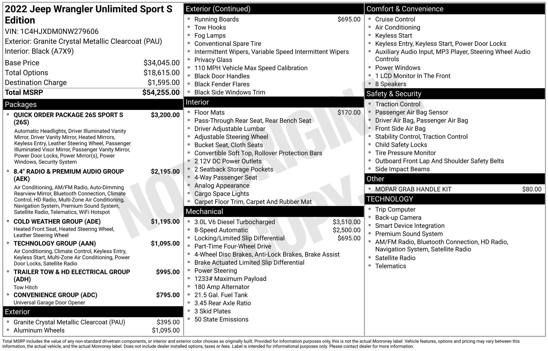 Used 2022 Jeep Wrangler Unlimited Sport S image 3