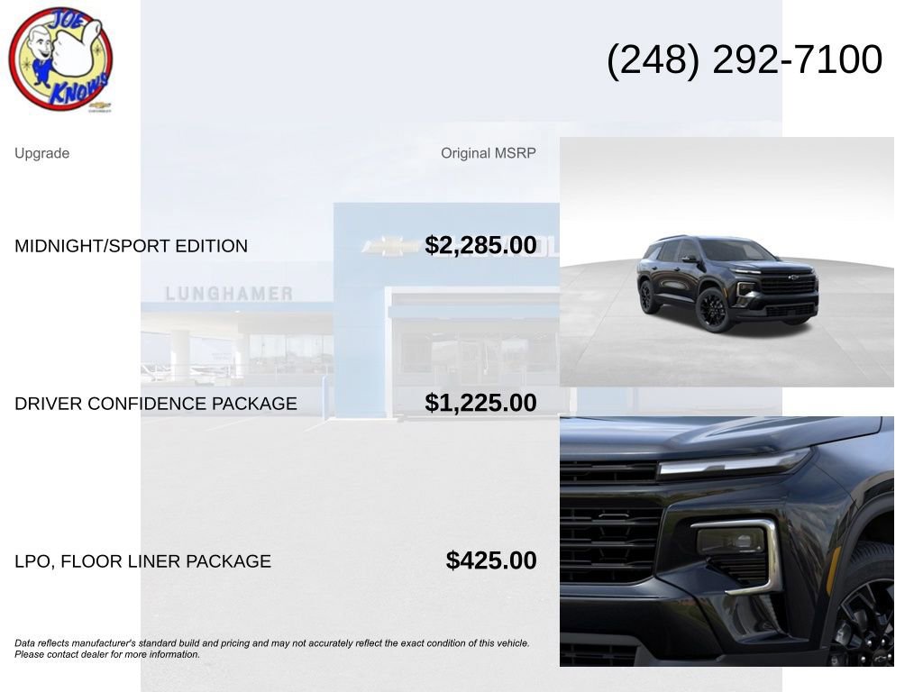 New 2026 Chevrolet Traverse LT w/ Midnight/Sport Edition image 5