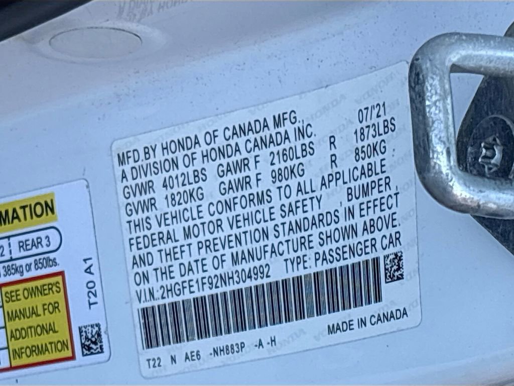 Used 2022 Honda Civic Touring image 33