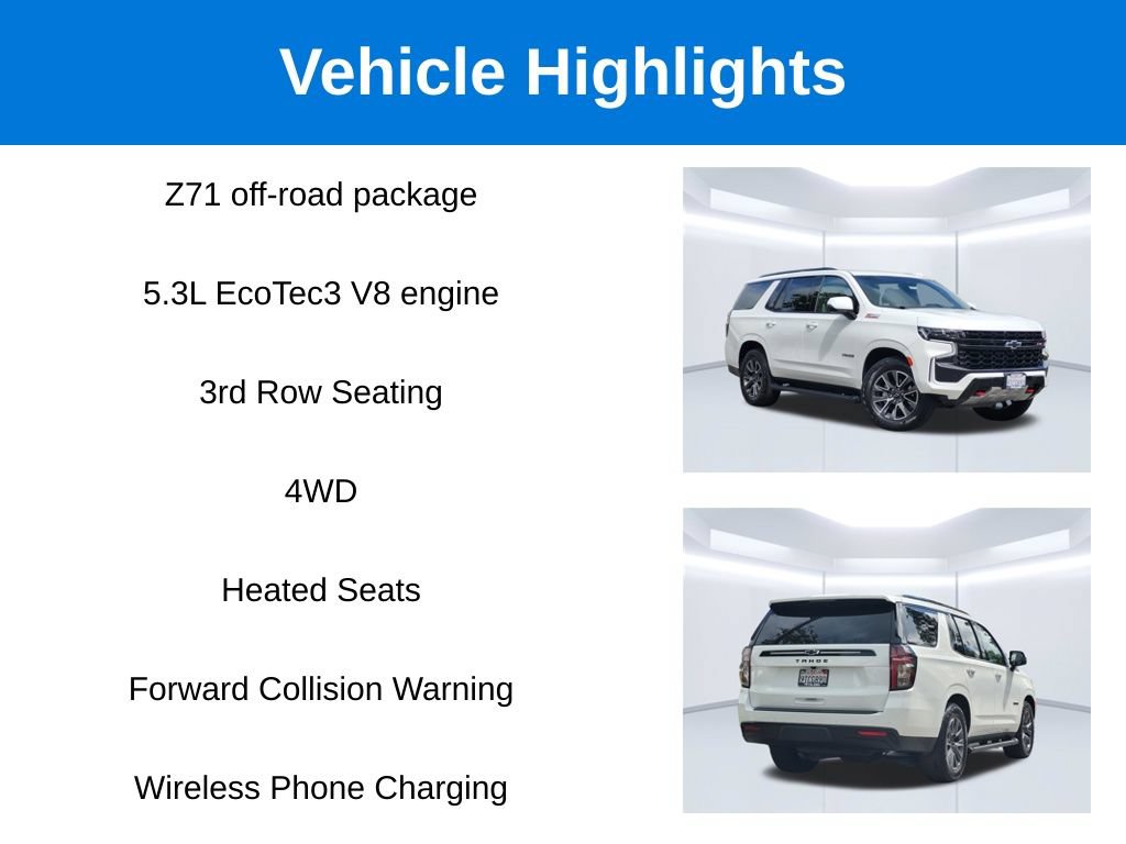 Used 2024 Chevrolet Tahoe Z71 w/ Z71 Off-Road Package AWD/4WD image 2