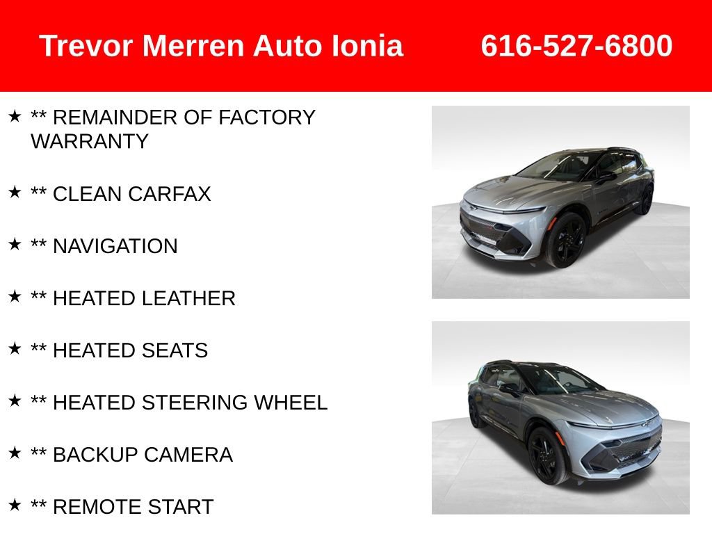 Used 2024 Chevrolet Equinox EV RS w/ LPO, Trailering Package FWD image 7