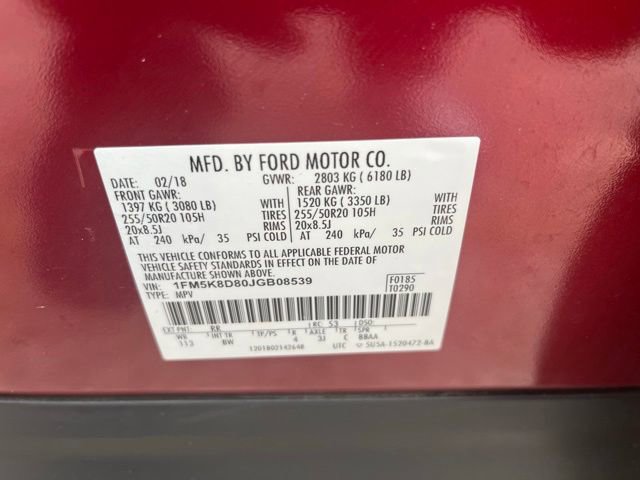 Used 2018 Ford Explorer XLT w/ Equipment Group 202A AWD/4WD image 30