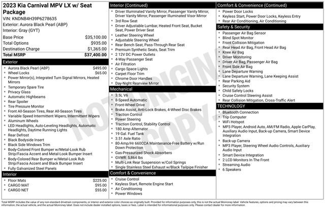 Used 2023 Kia Carnival LX FWD image 32