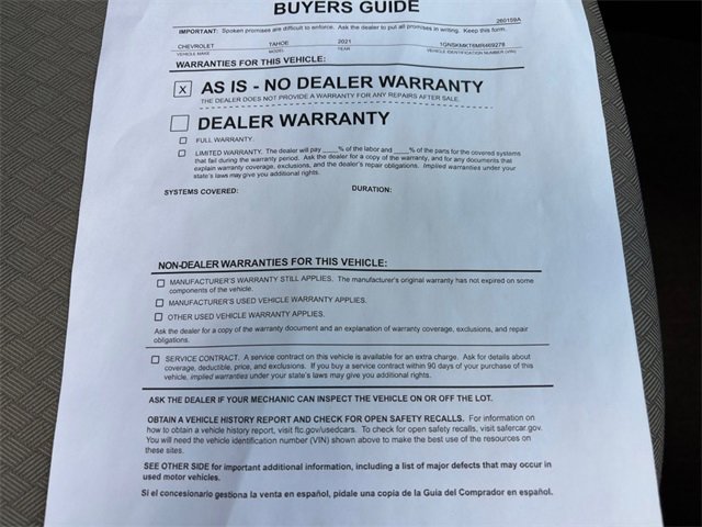 Used 2021 Chevrolet Tahoe LS image 41