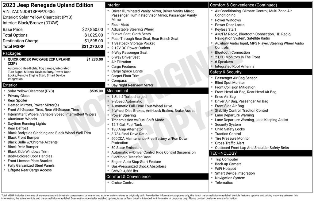 Used 2023 Jeep Renegade Latitude image 34