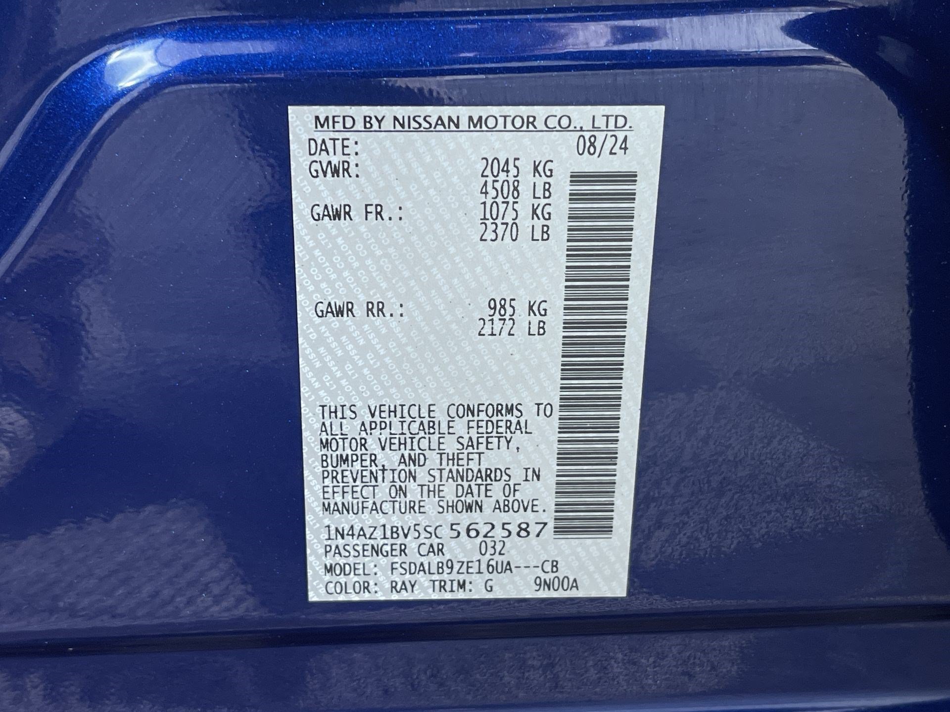 Certified 2025 Nissan Leaf S FWD image 12
