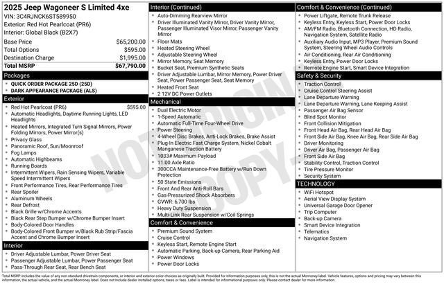 Used 2025 Jeep Wagoneer S Limited AWD/4WD image 32