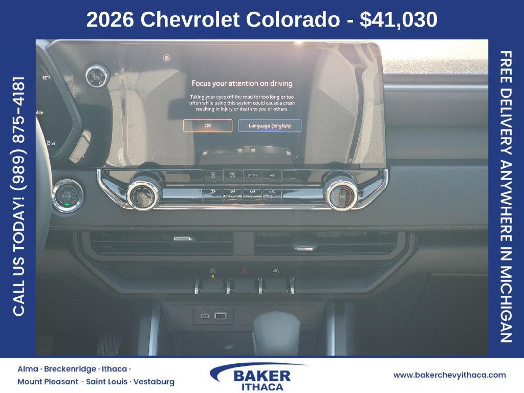 New 2026 Chevrolet Colorado W/T w/ WT Custom Package AWD/4WD image 26