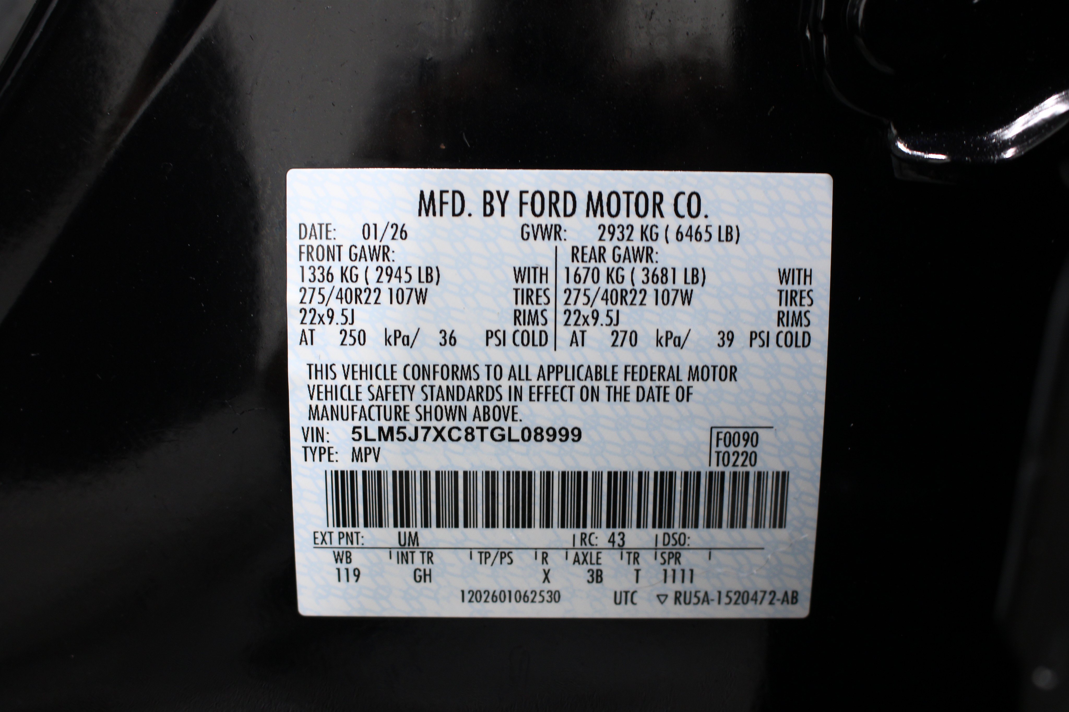 Certified 2026 Lincoln Aviator Reserve AWD/4WD image 43