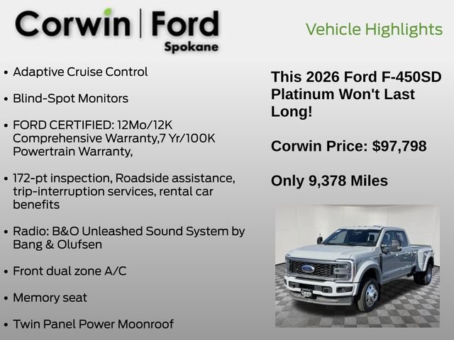 Certified 2026 Ford F450 Platinum AWD/4WD image 7