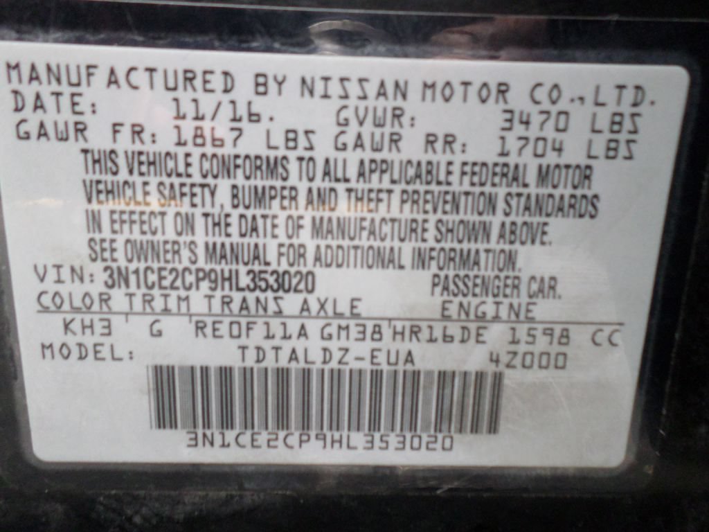 Used 2017 Nissan Versa Note SV FWD image 13