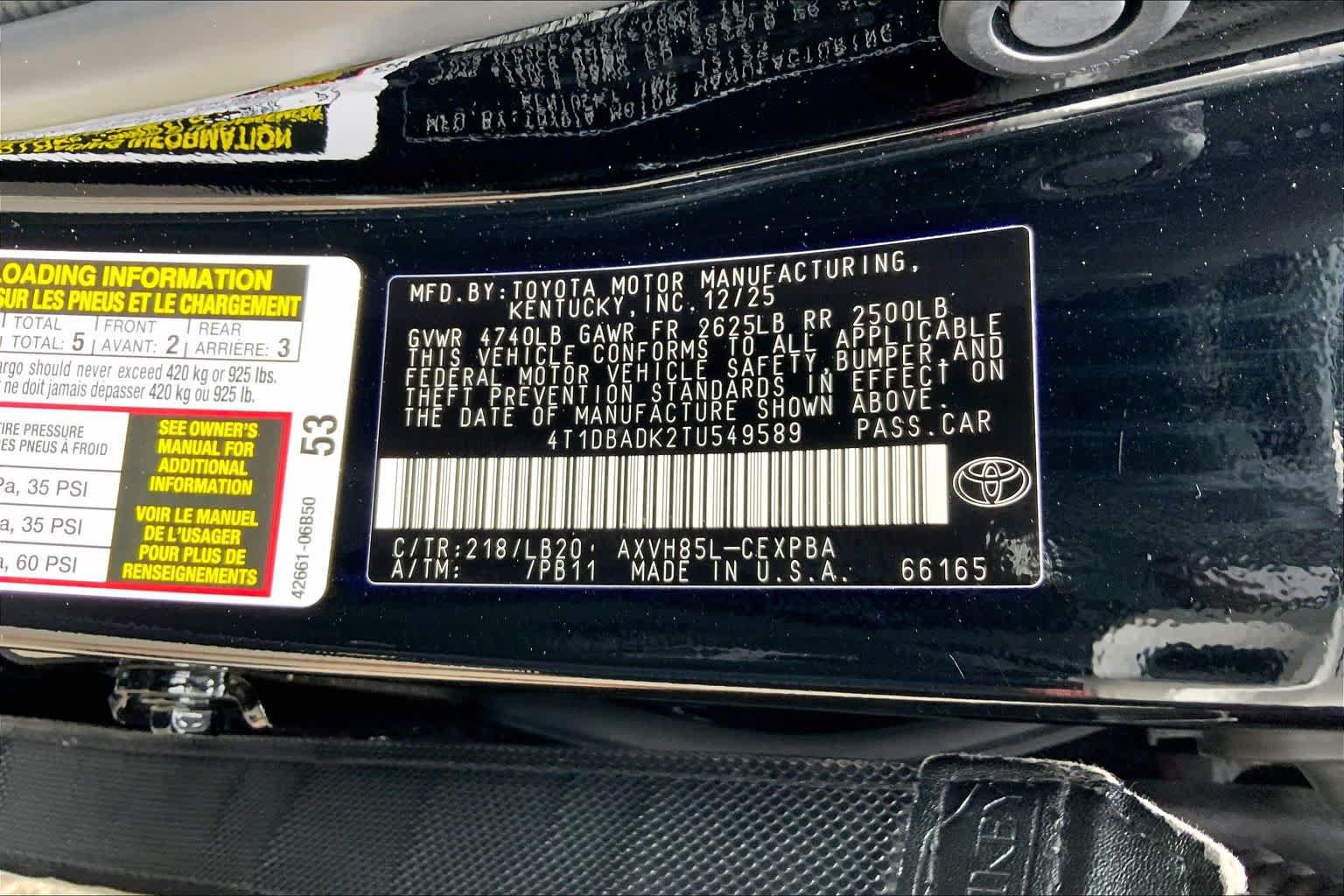 Used 2026 Toyota Camry XSE AWD/4WD image 37