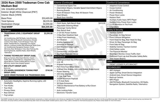 New 2026 RAM 2500 Tradesman image 27