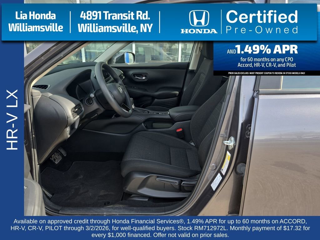 Certified 2024 Honda HR-V LX image 13
