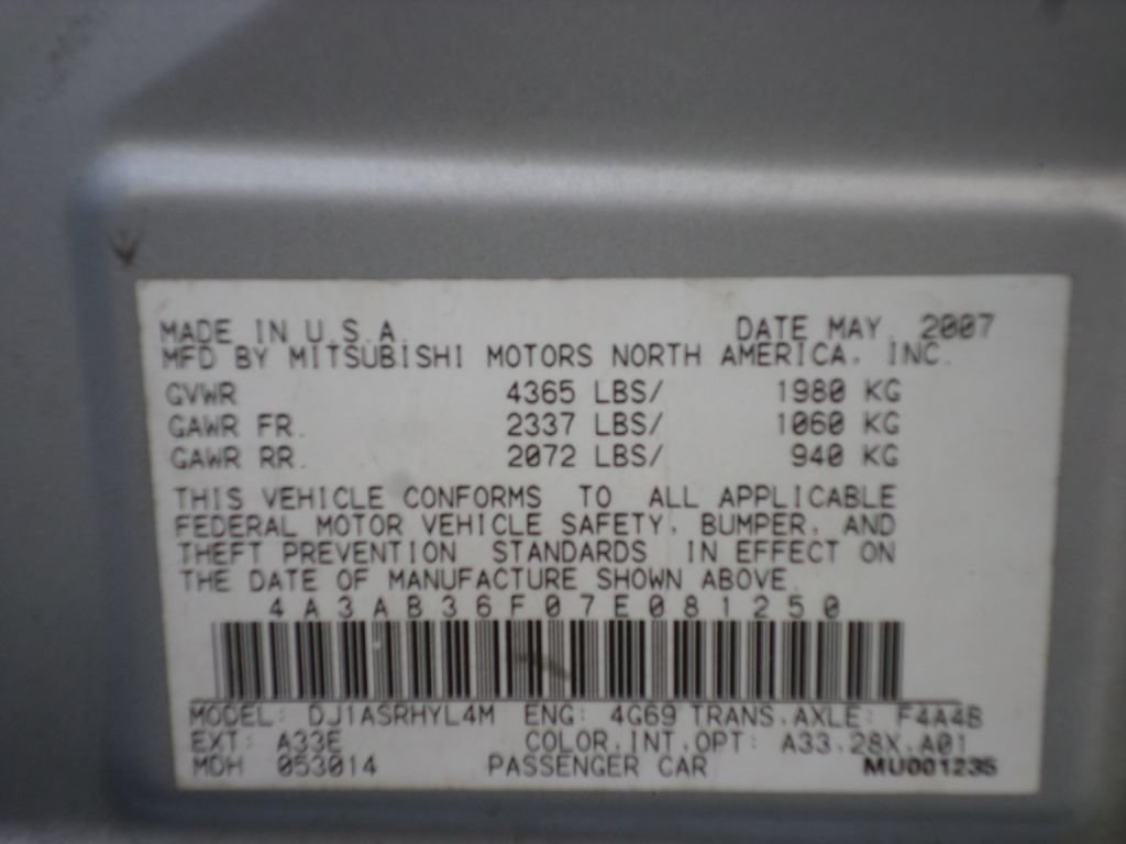 Used 2007 Mitsubishi Galant ES FWD image 15