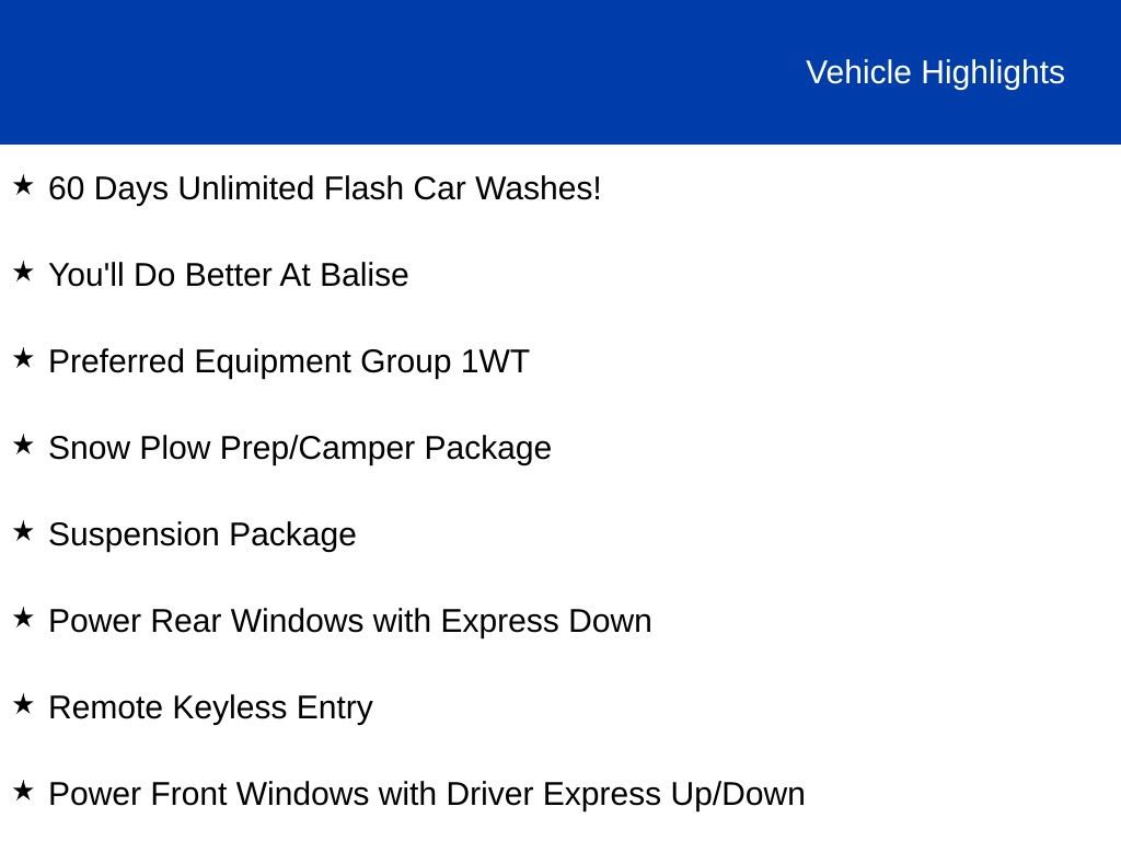 New 2026 Chevrolet Silverado 2500 W/T w/ Snow Plow Prep/Camper Package AWD/4WD image 2