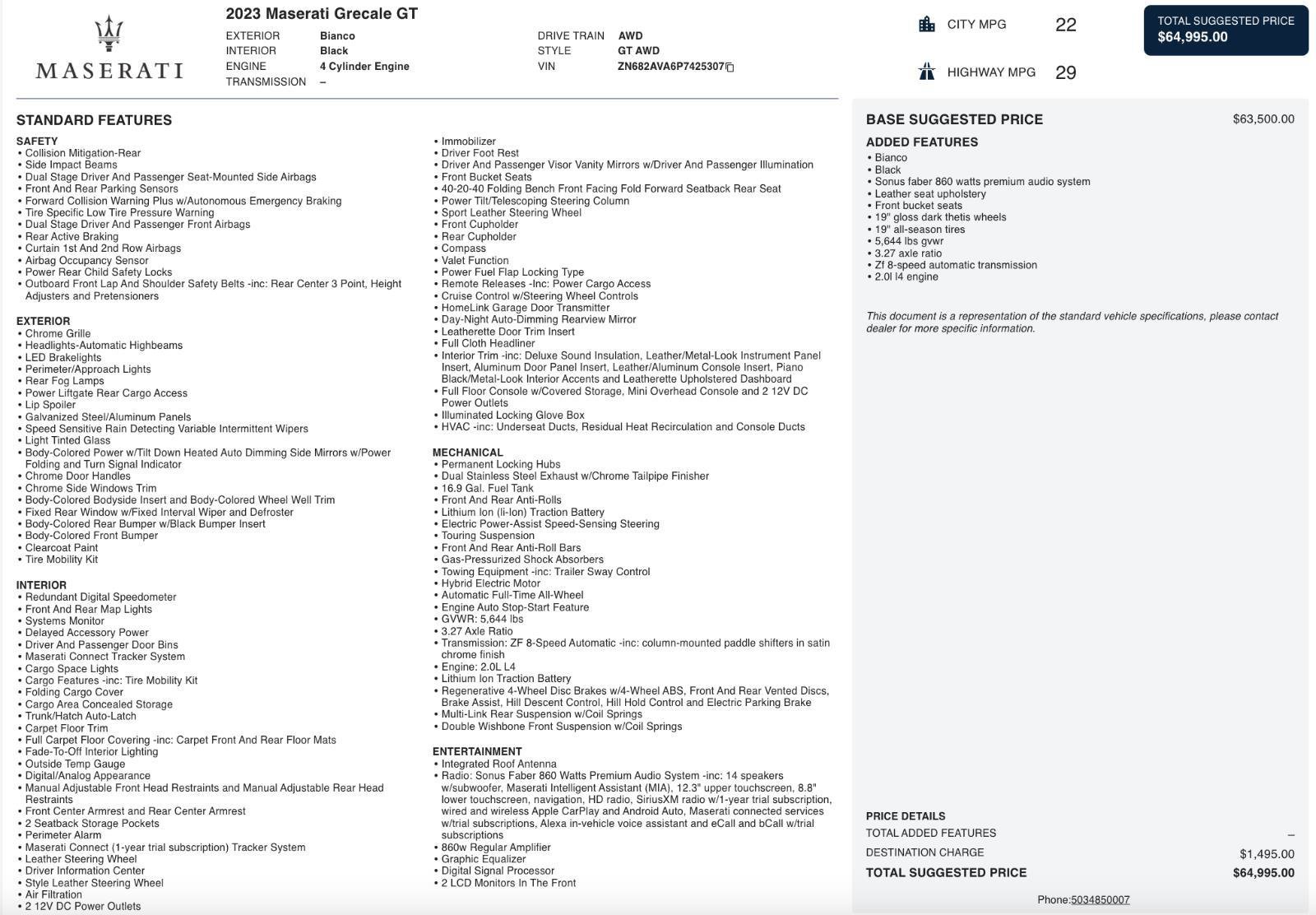 Used 2023 Maserati Grecale GT image 5