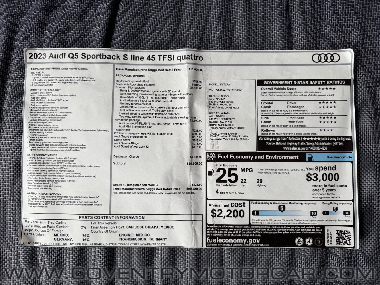 Used 2023 Audi Q5 2.0T Premium Plus w/ Premium Plus Package image 13