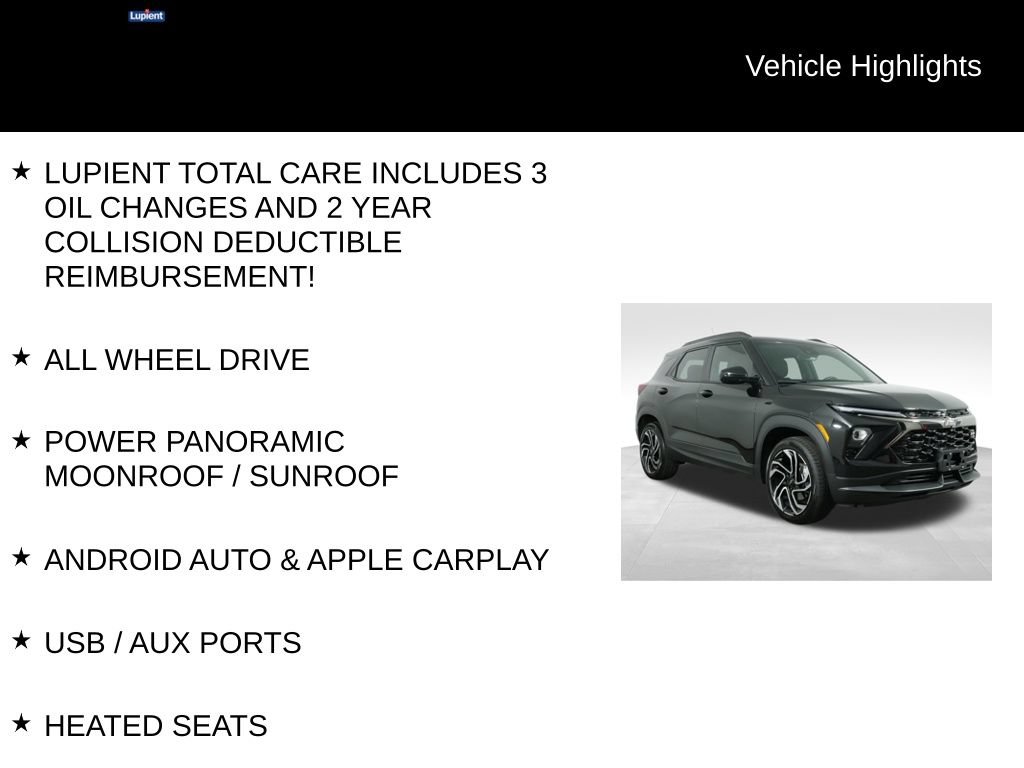 Used 2026 Chevrolet TrailBlazer RS w/ Convenience Package AWD/4WD image 7