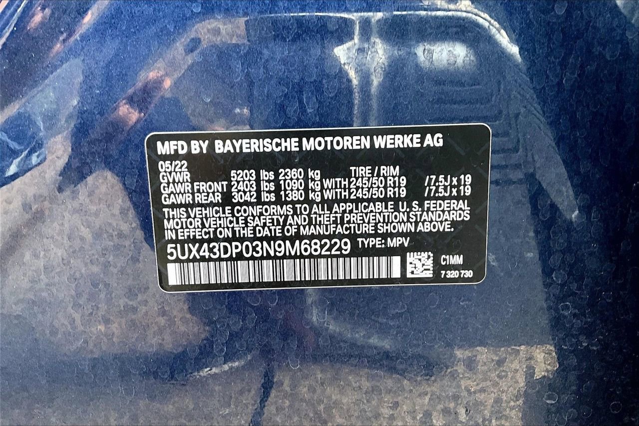 Used 2022 BMW X3 sDrive30i w/ Premium Package 2 image 16