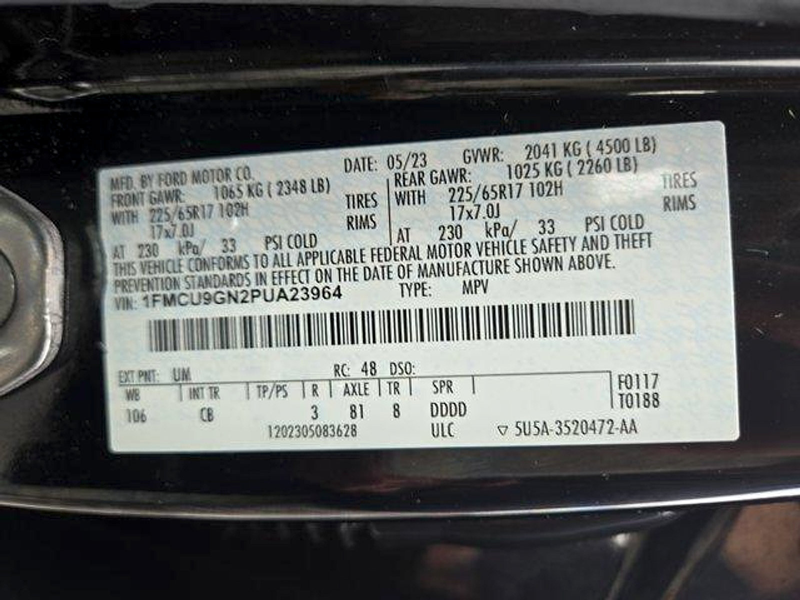 Certified 2023 Ford Escape Active AWD/4WD image 26