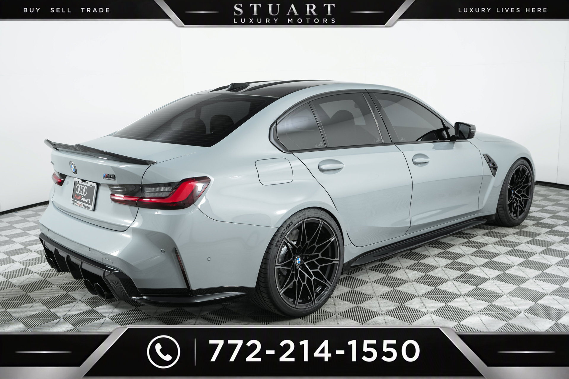 Used 2024 BMW M3 Competition w/ M Carbon Exterior Package AWD/4WD image 76
