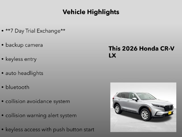 New 2026 Honda CR-V LX image 5