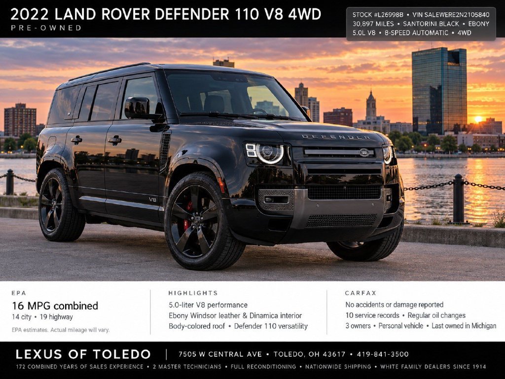 Used 2022 Land Rover Defender 110 V8