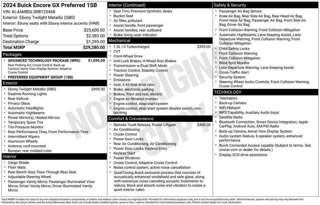 Used 2024 Buick Encore GX Preferred w/ Advanced Technology Package FWD image 5