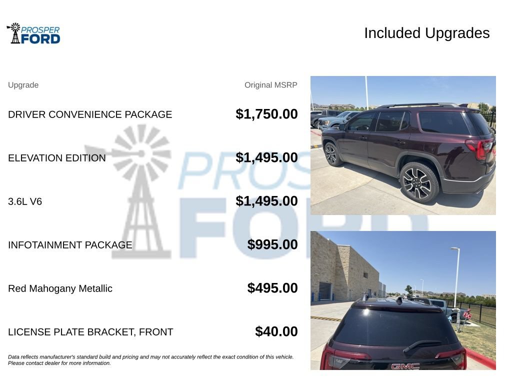 Used 2021 GMC Acadia SLE w/ Driver Convenience Package FWD image 3