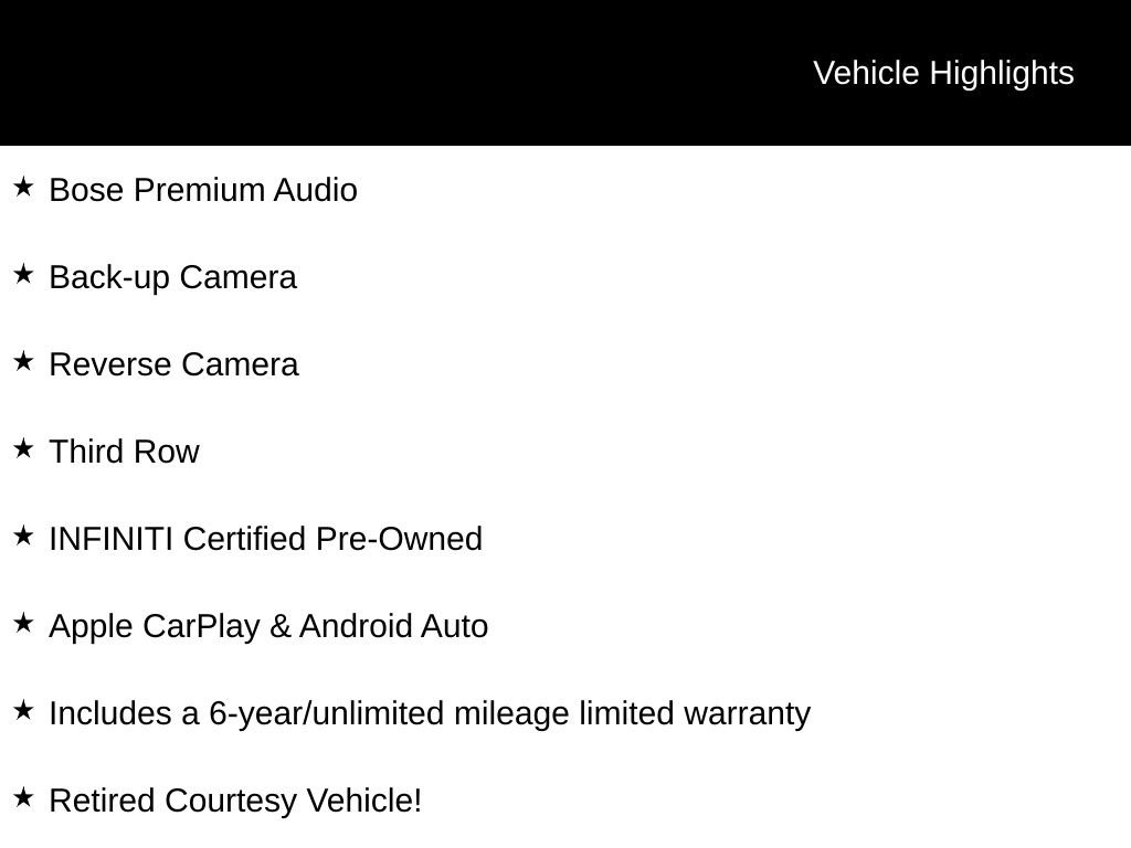 Certified 2025 INFINITI QX60 Pure w/ Cargo Package AWD/4WD image 2