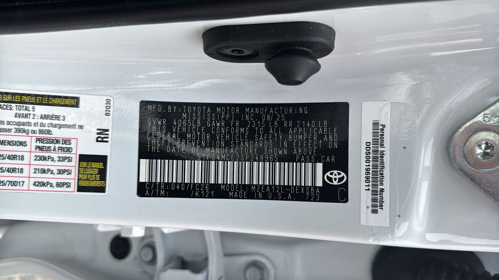 Used 2025 Toyota Corolla SE image 23