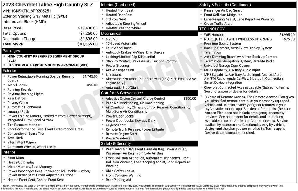 Used 2023 Chevrolet Tahoe High Country AWD/4WD image 49