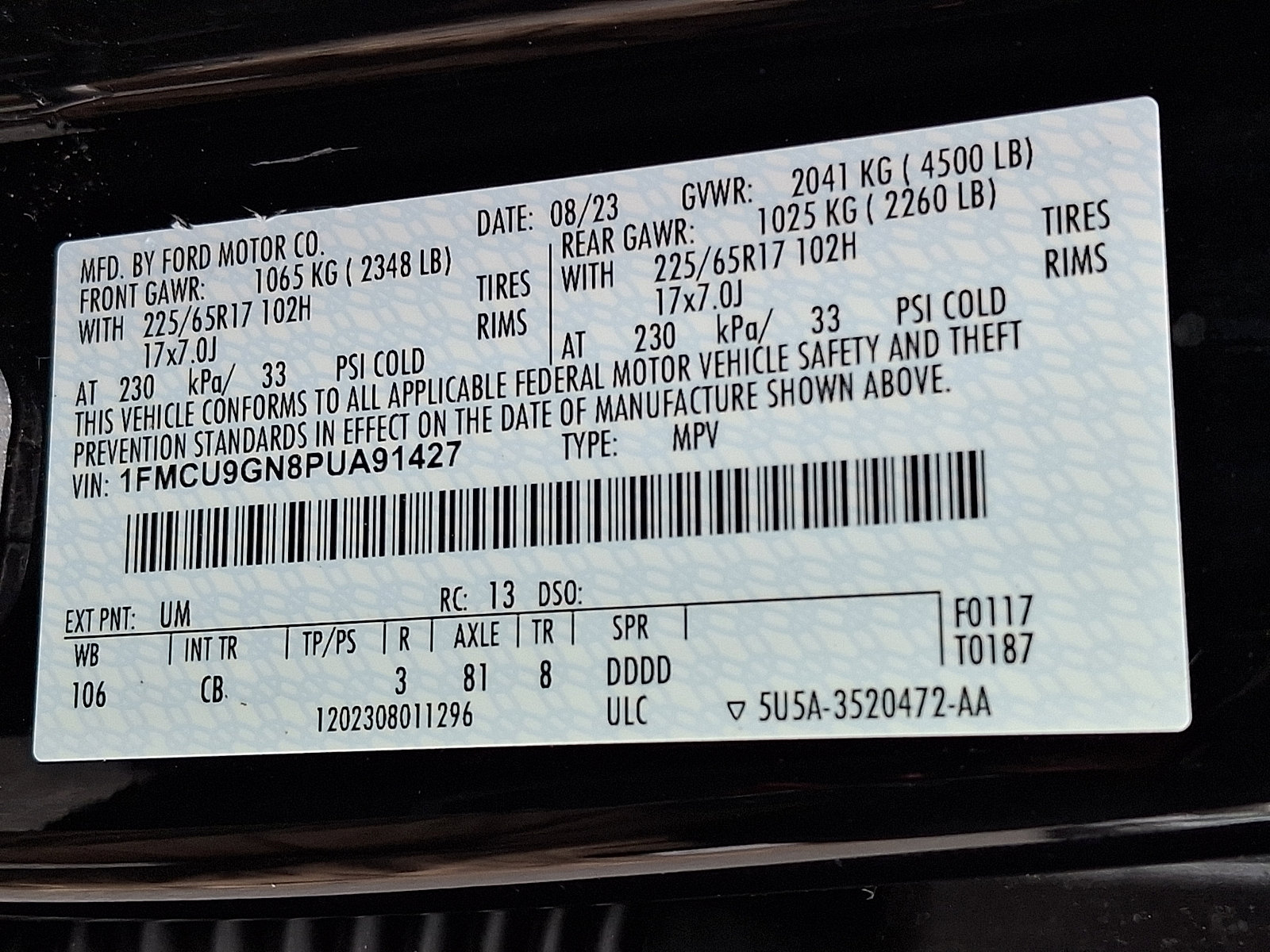 Certified 2023 Ford Escape Active AWD/4WD image 26