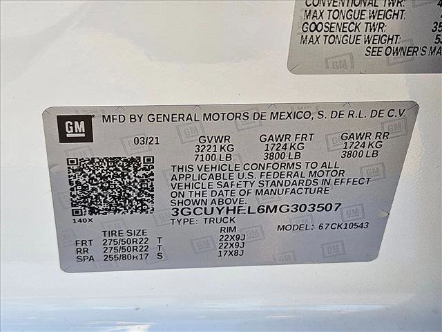 Used 2021 Chevrolet Silverado 1500 High Country w/ Technology Package image 23