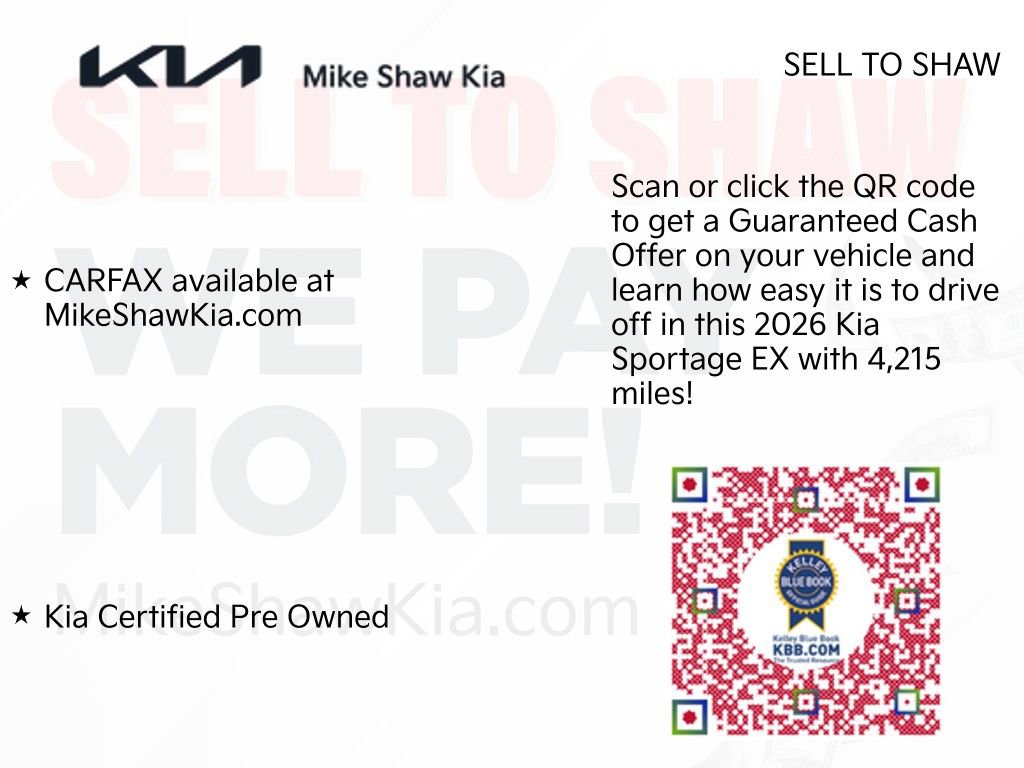 Certified 2026 Kia Sportage EX w/ EX Panorama Roof Package image 13