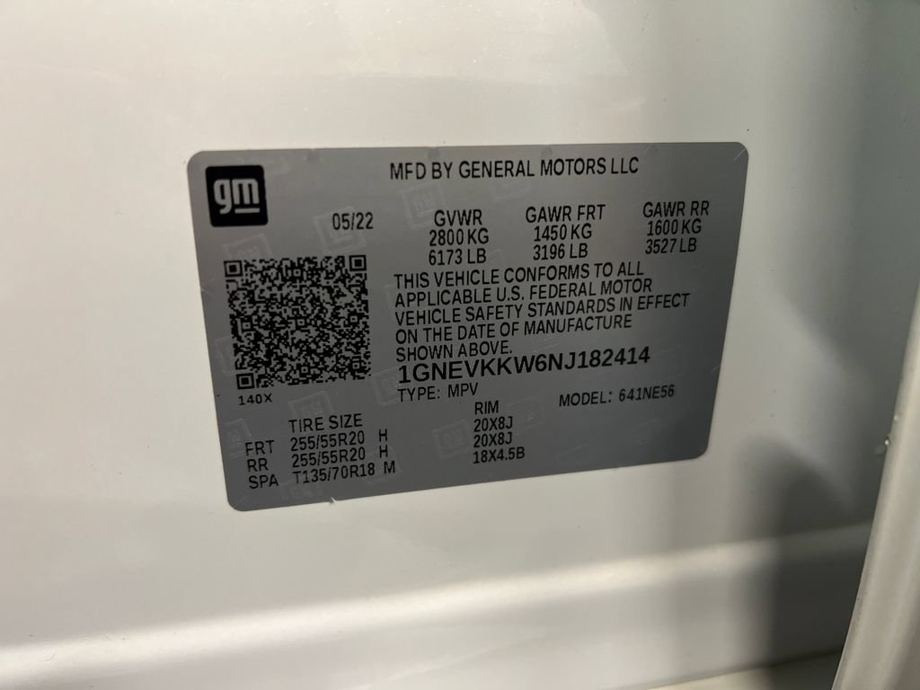 Certified 2022 Chevrolet Traverse Premier w/ LPO, Floor Liner Package AWD/4WD image 30