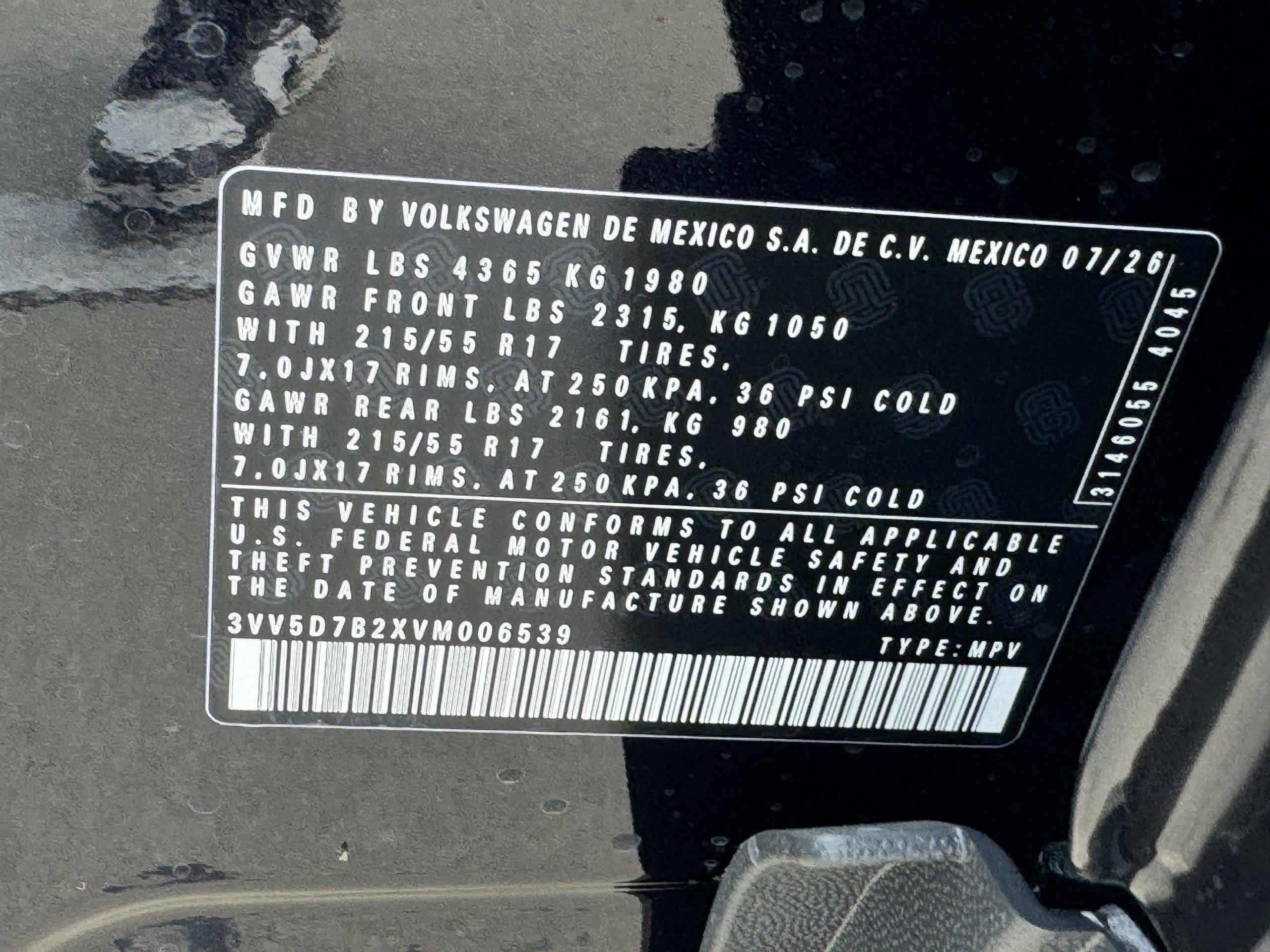 New 2027 Volkswagen Taos S FWD image 26