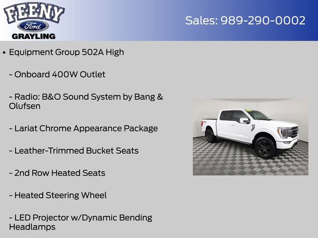 Used 2021 Ford F150 Lariat w/ Equipment Group 502A High AWD/4WD image 12