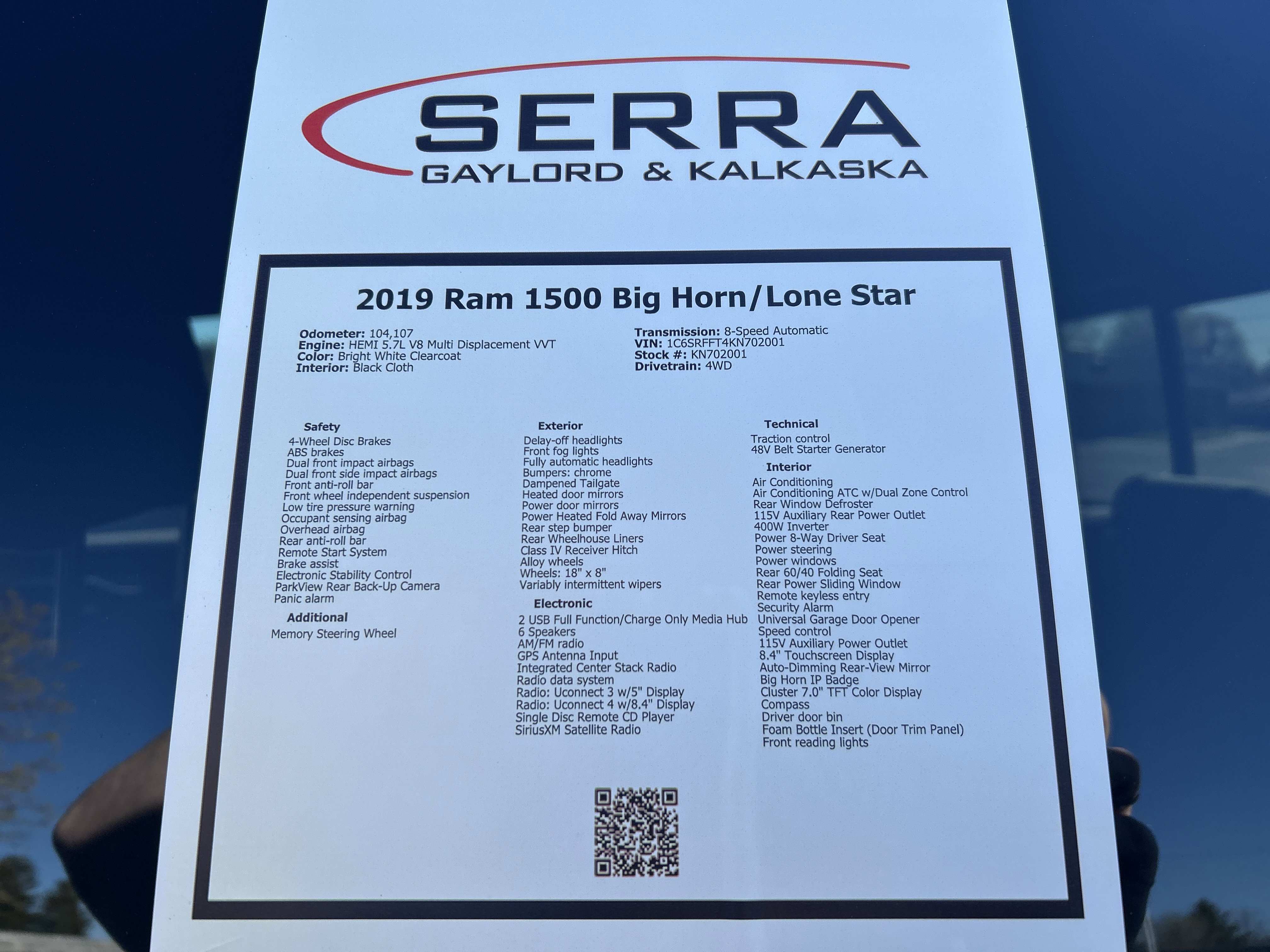 Used 2019 RAM 1500 Big Horn AWD/4WD image 45