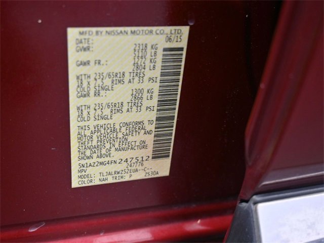 Used 2015 Nissan Murano SL w/ SL Technology Package image 18