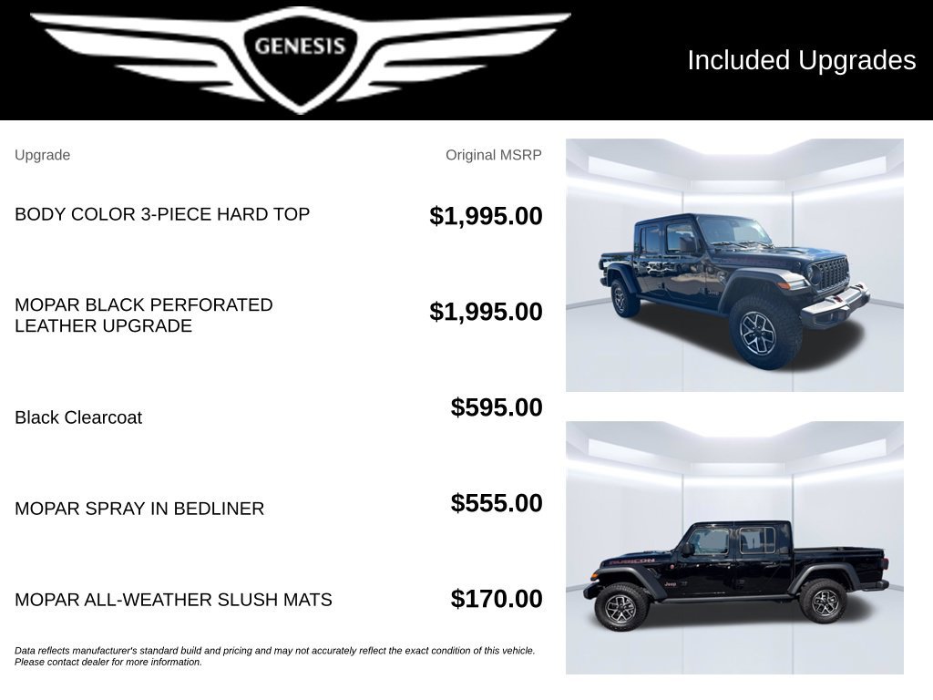 Used 2025 Jeep Gladiator Rubicon AWD/4WD image 2