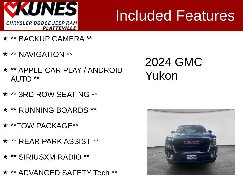 Used 2024 GMC Yukon SLE AWD/4WD image 2